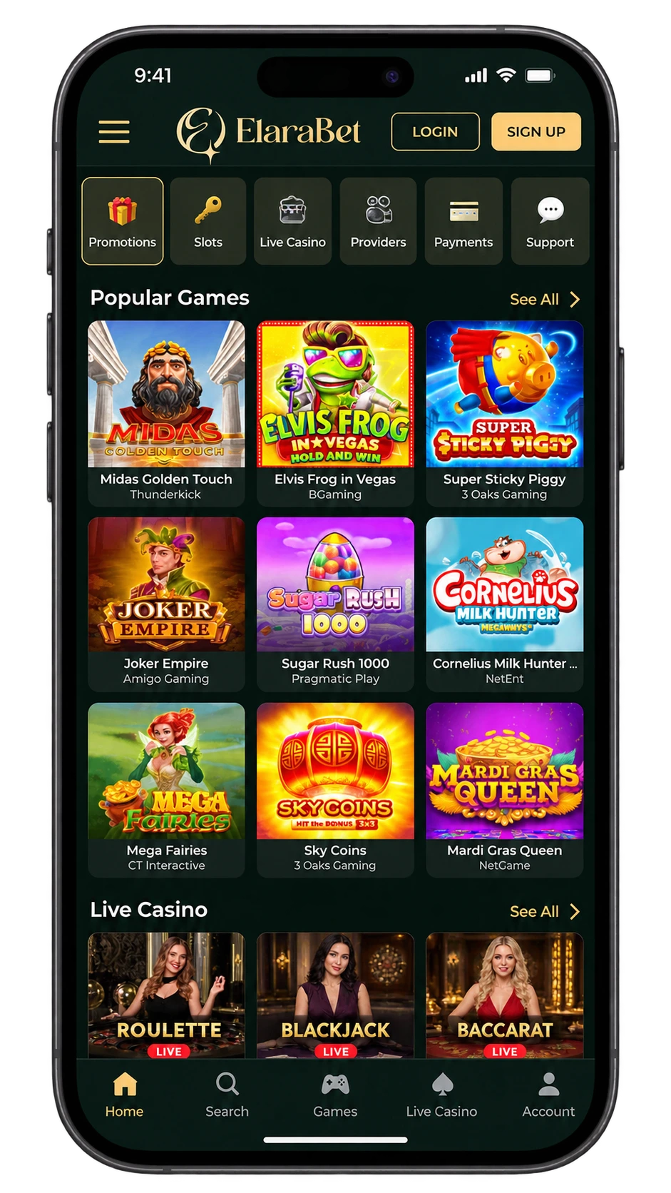 De Elarabet Casino App